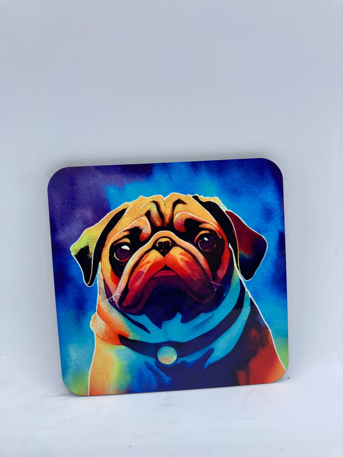 Pug Ceramic Coaster