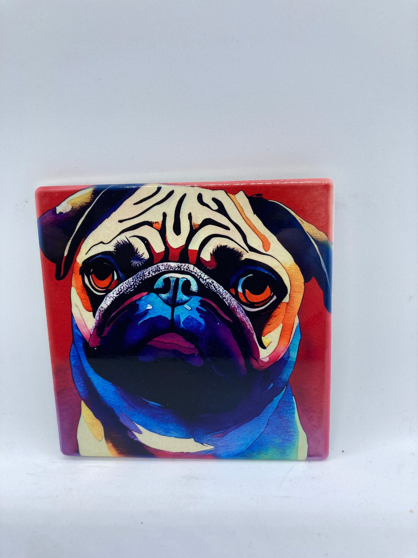 Pug Ceramic Coaster