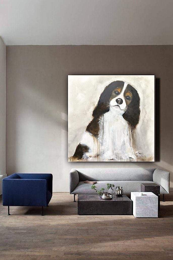 Cavalier King Charles original artwork by Mark Lobert Gallery