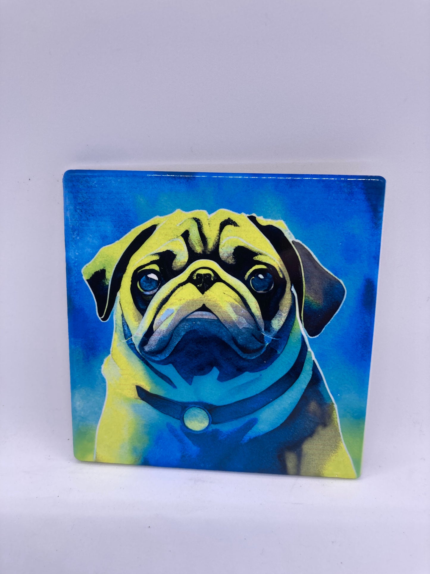 Pug Ceramic Coaster