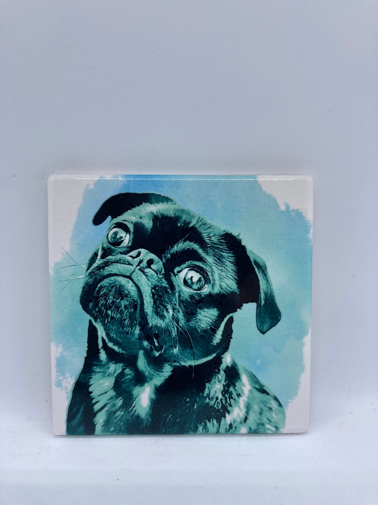 Pug Ceramic Coaster