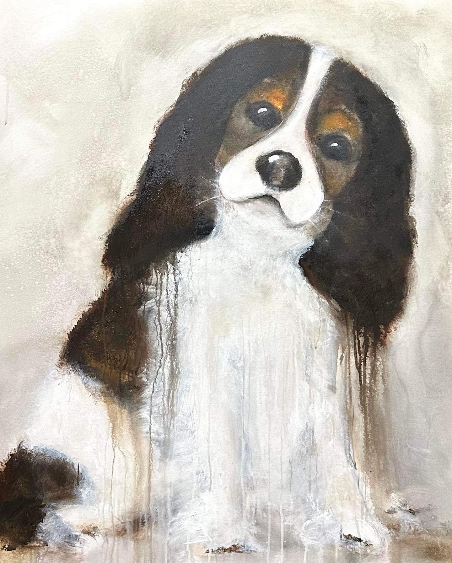 Cavalier King Charles original artwork by Mark Lobert Gallery