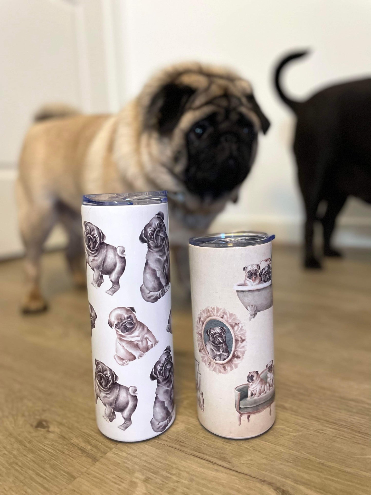 Vintage Pug Tumbler