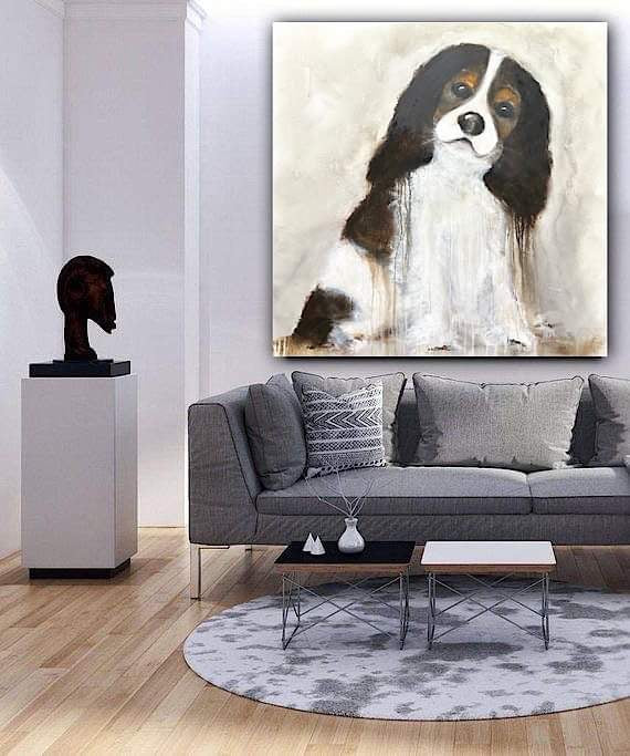 Cavalier King Charles original artwork by Mark Lobert Gallery