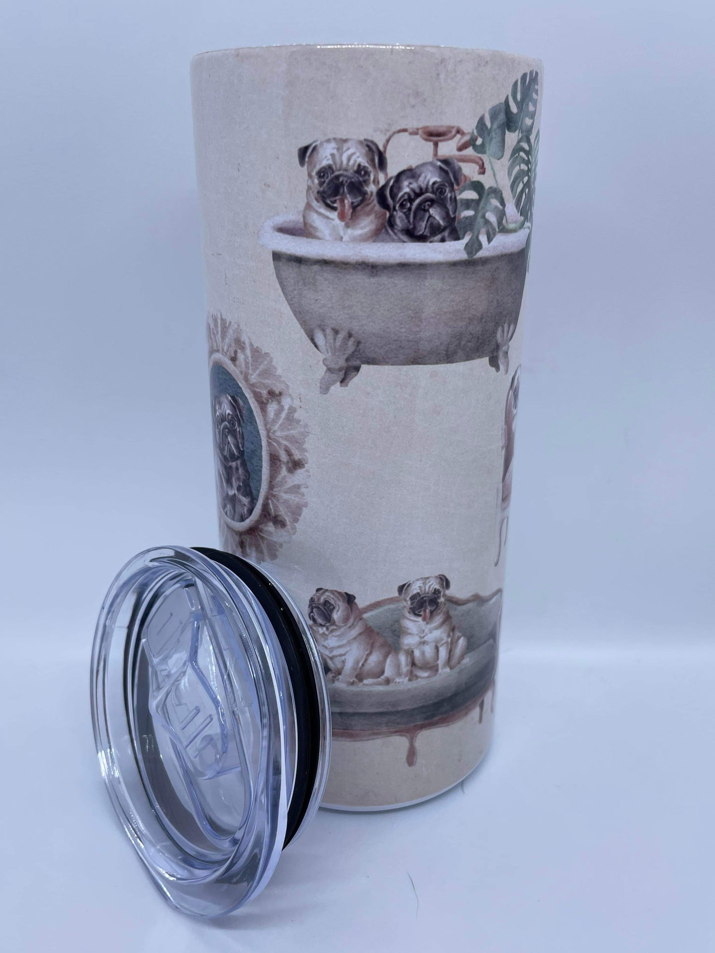 Vintage Pug Tumbler