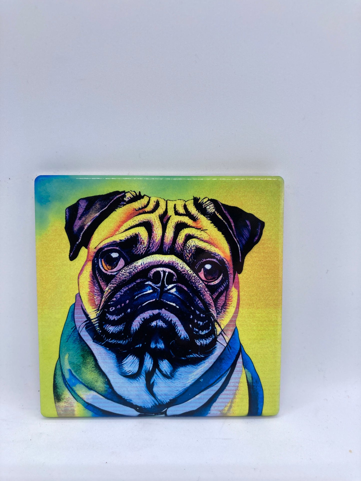 Pug Ceramic Coaster