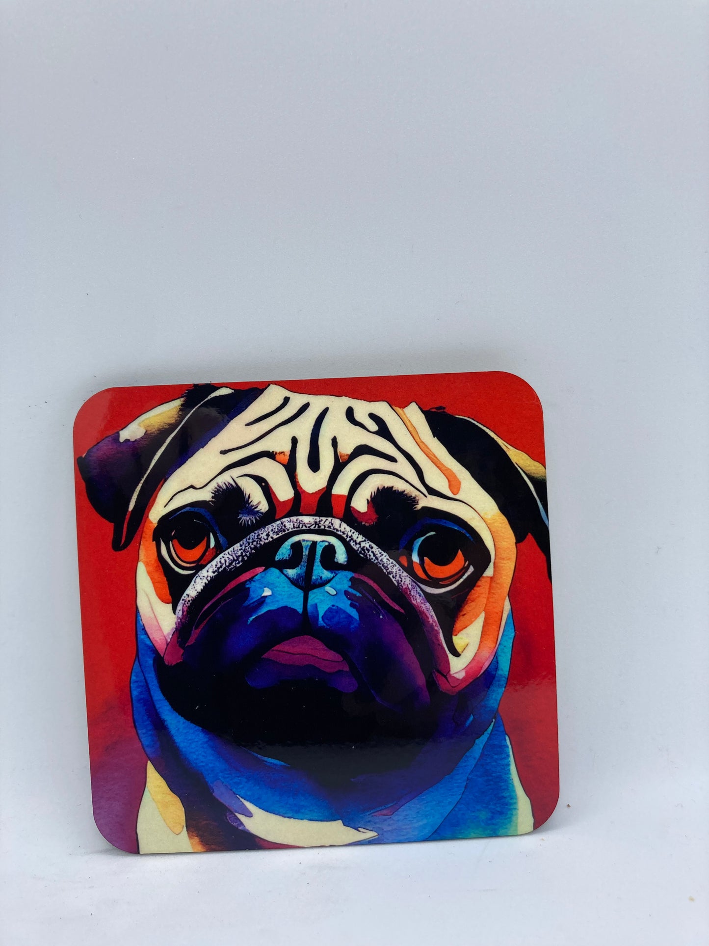 Pug Ceramic Coaster