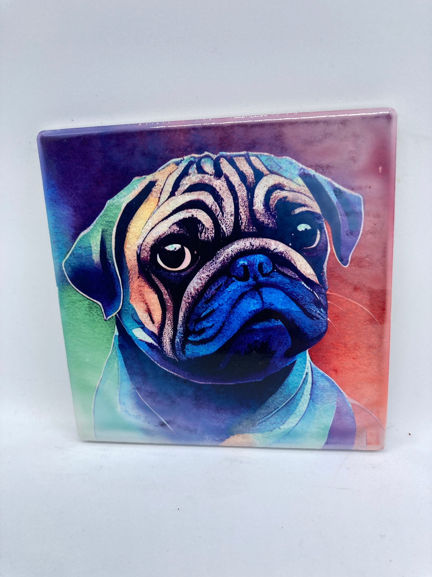 Pug Ceramic Coaster