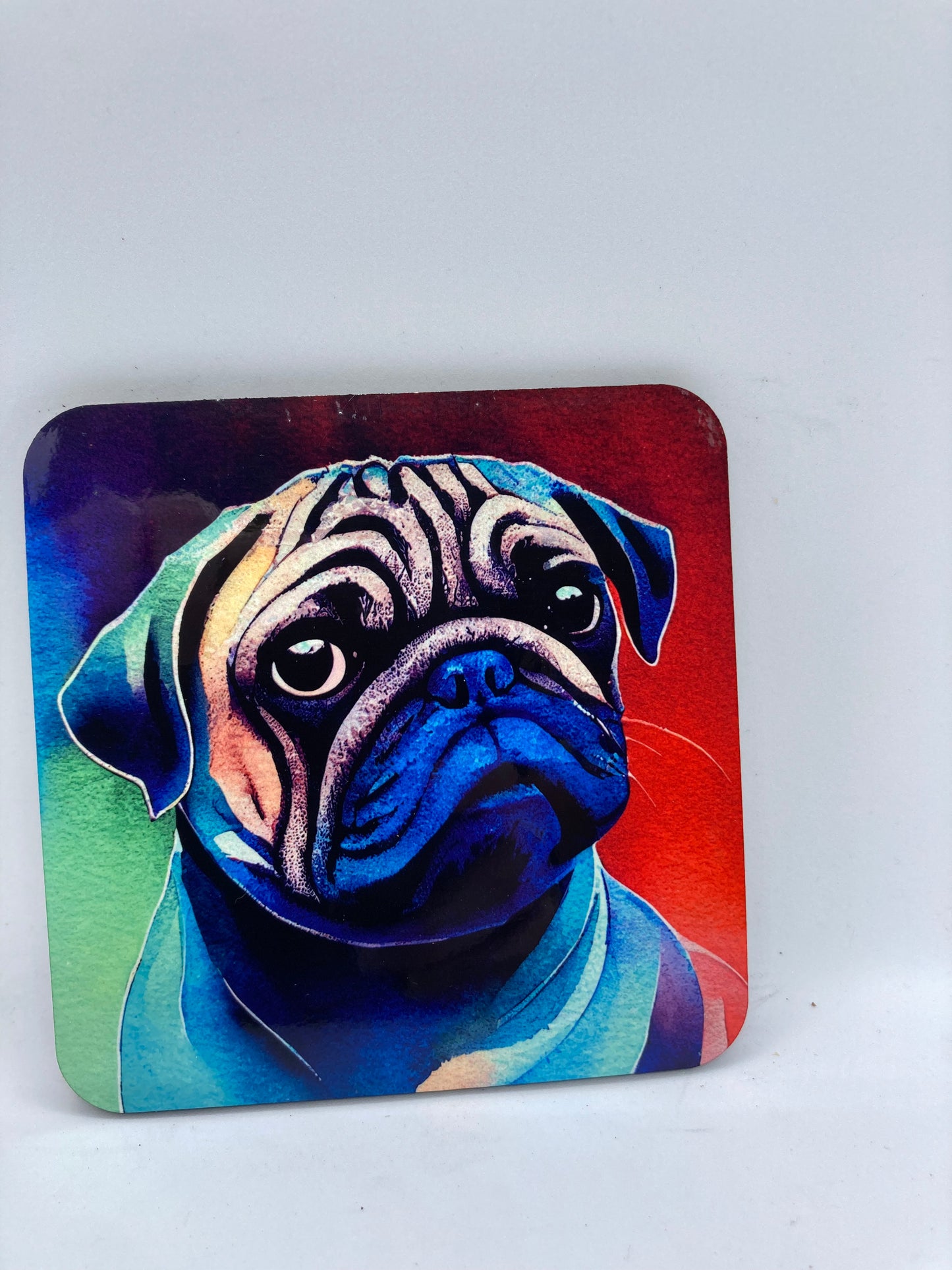 Pug Ceramic Coaster