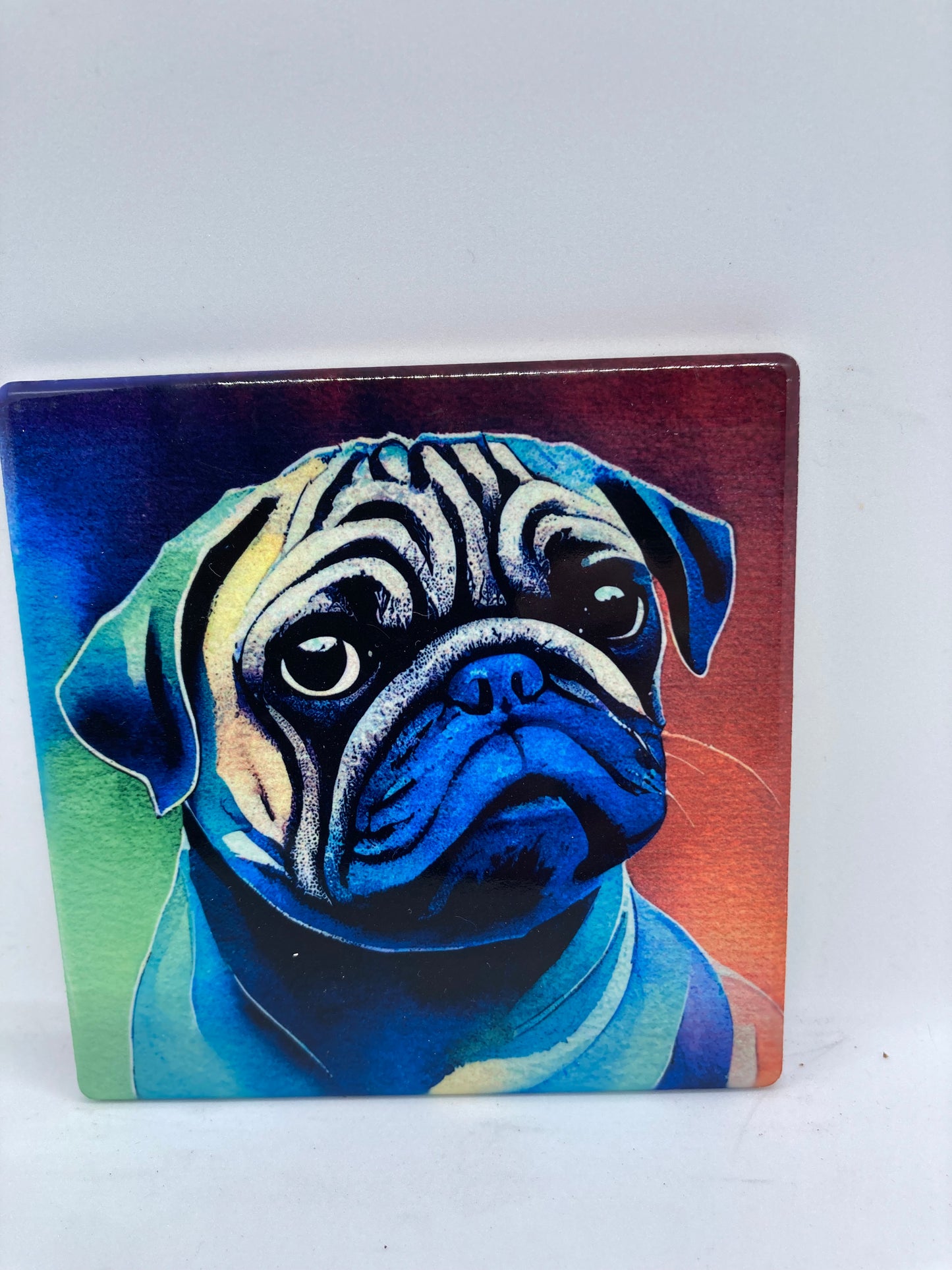 Pug Ceramic Coaster