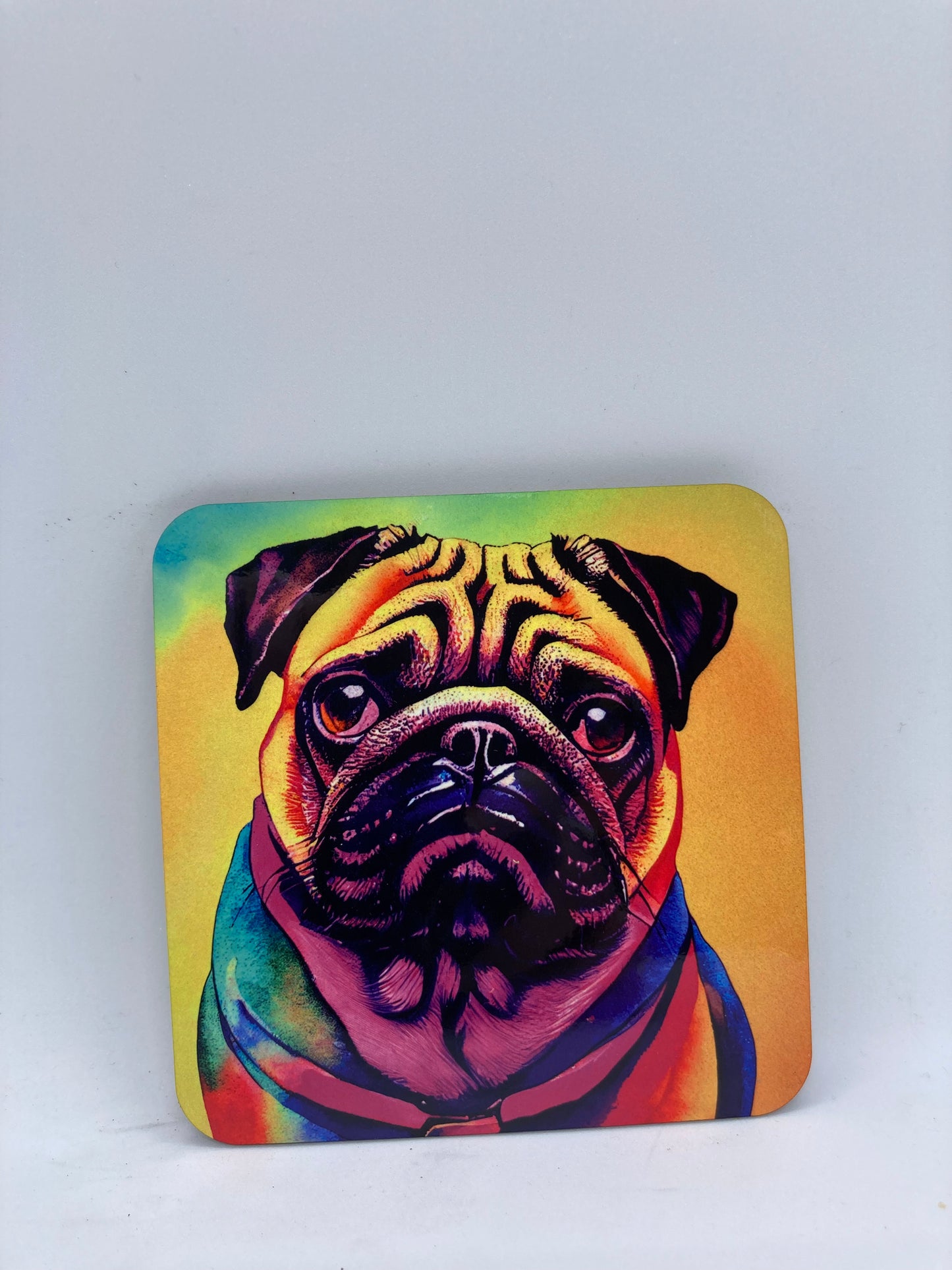 Pug Ceramic Coaster