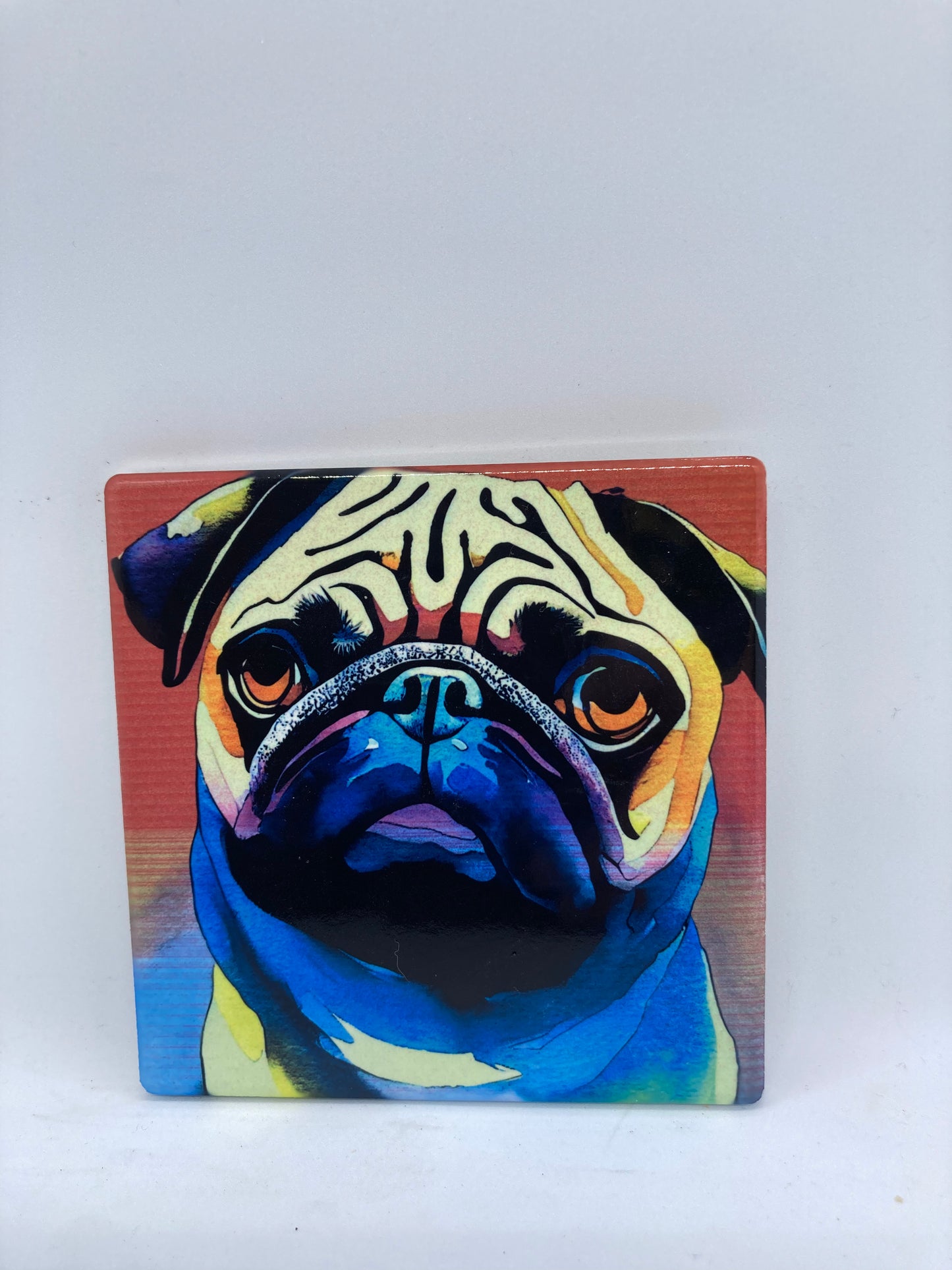 Pug Ceramic Coaster