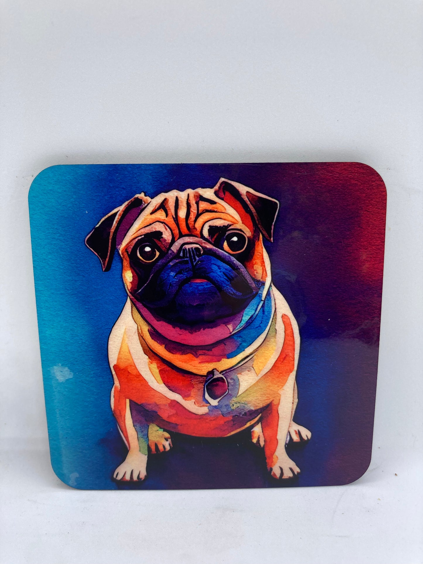 Pug Ceramic Coaster