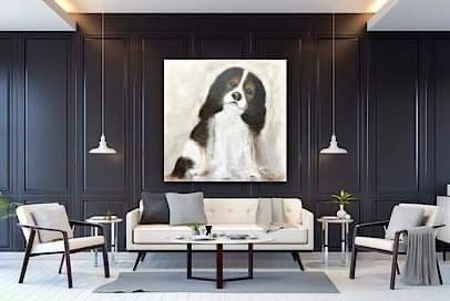 Cavalier King Charles original artwork by Mark Lobert Gallery