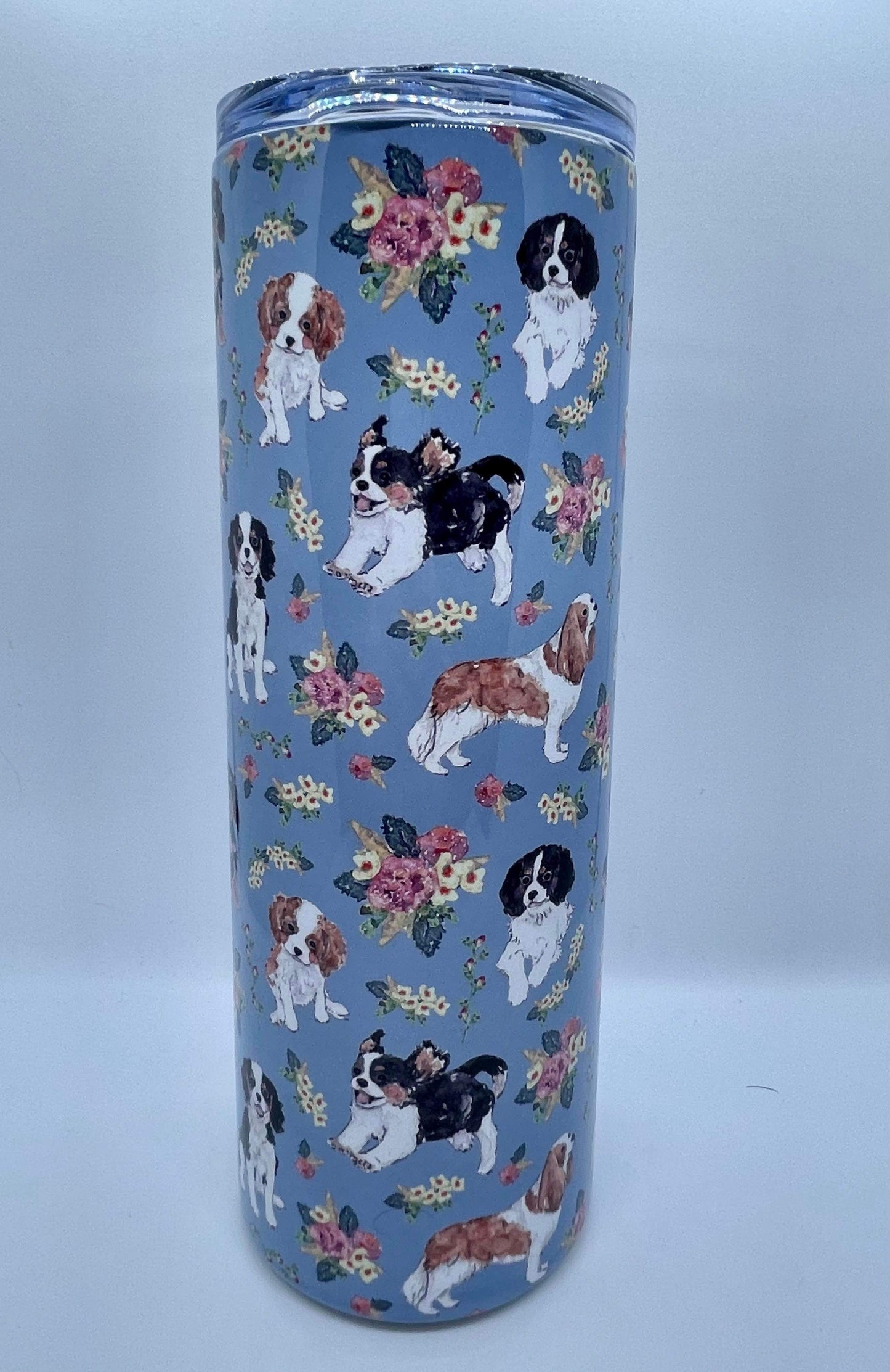 Large Cavalier King Charles print tumbler