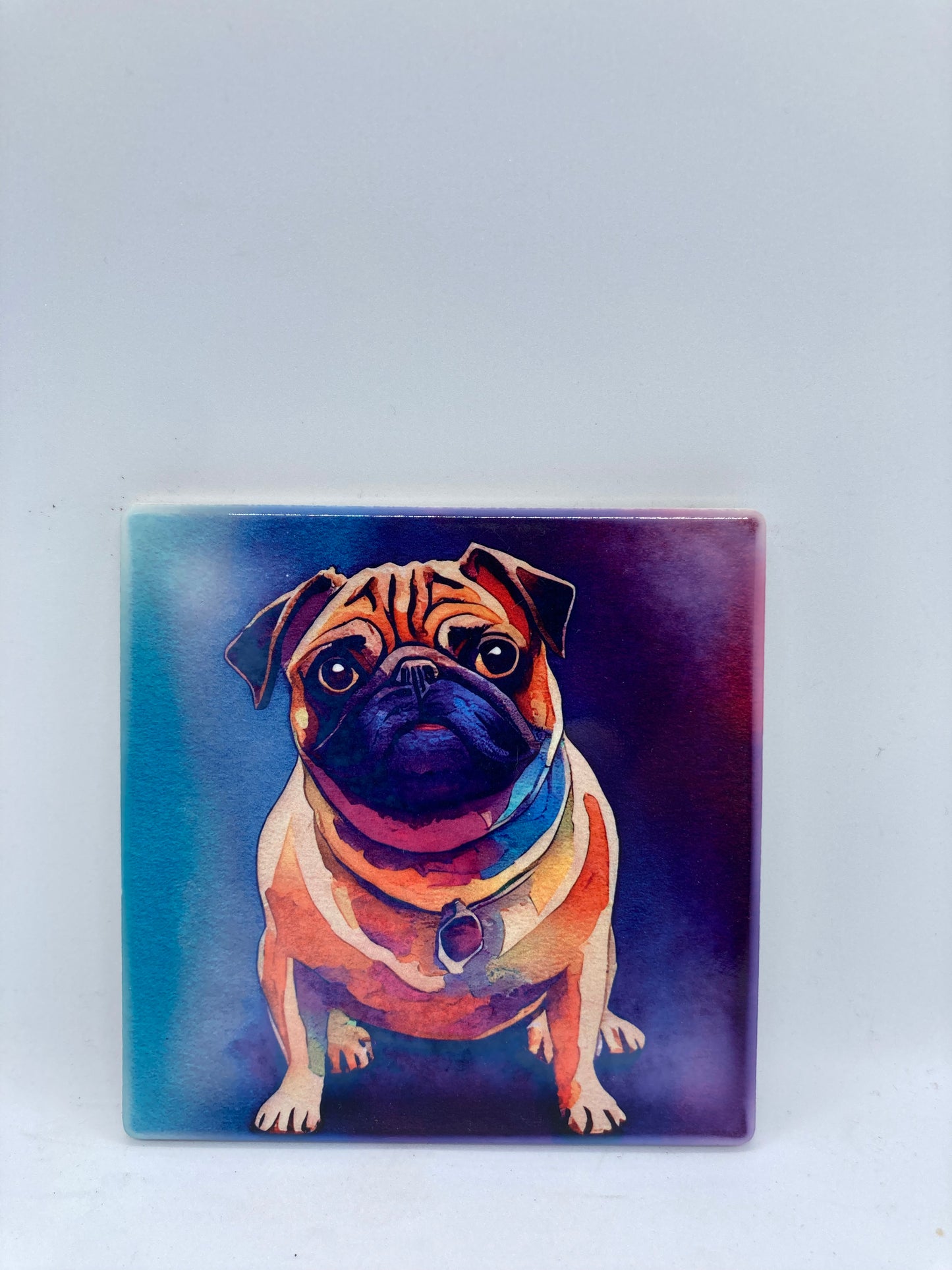 Pug Ceramic Coaster