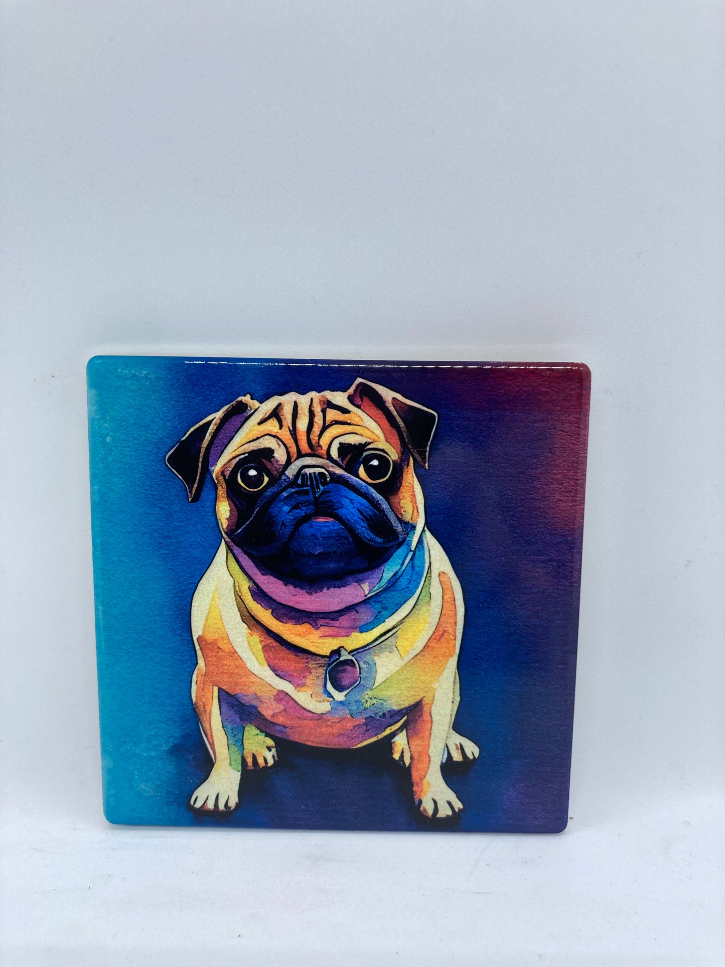 Pug Ceramic Coaster