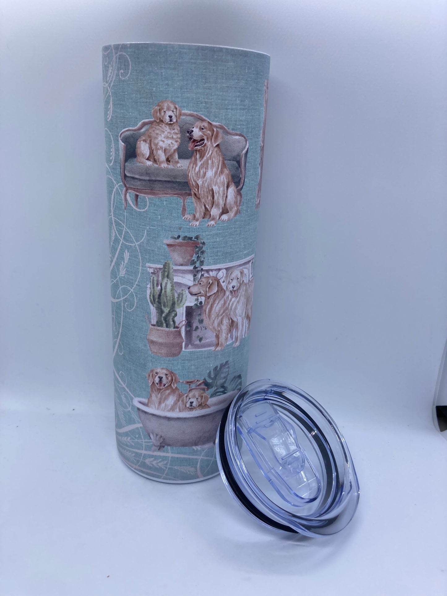 Golden Retriever Vintage Tumbler