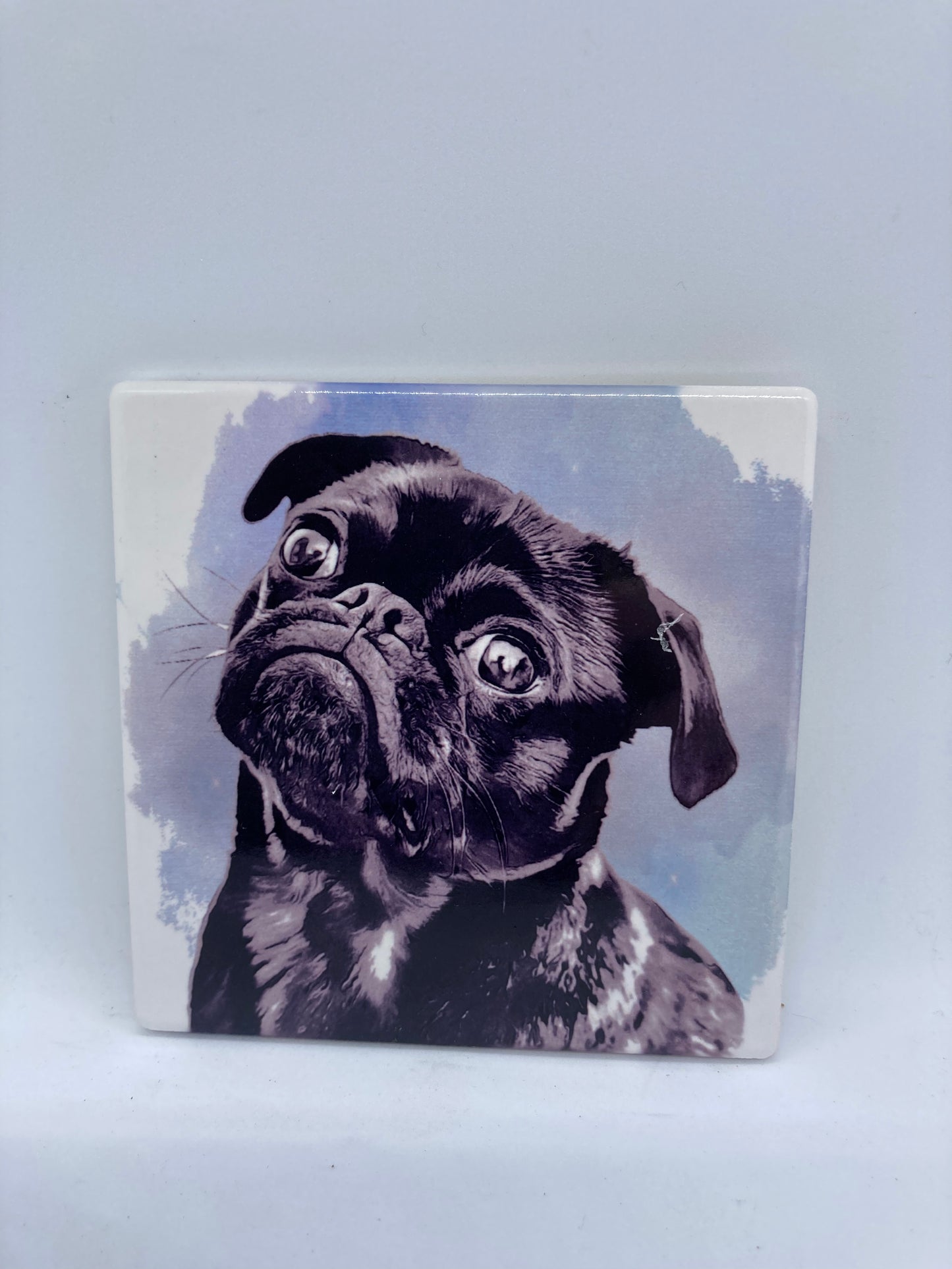 Pug Ceramic Coaster