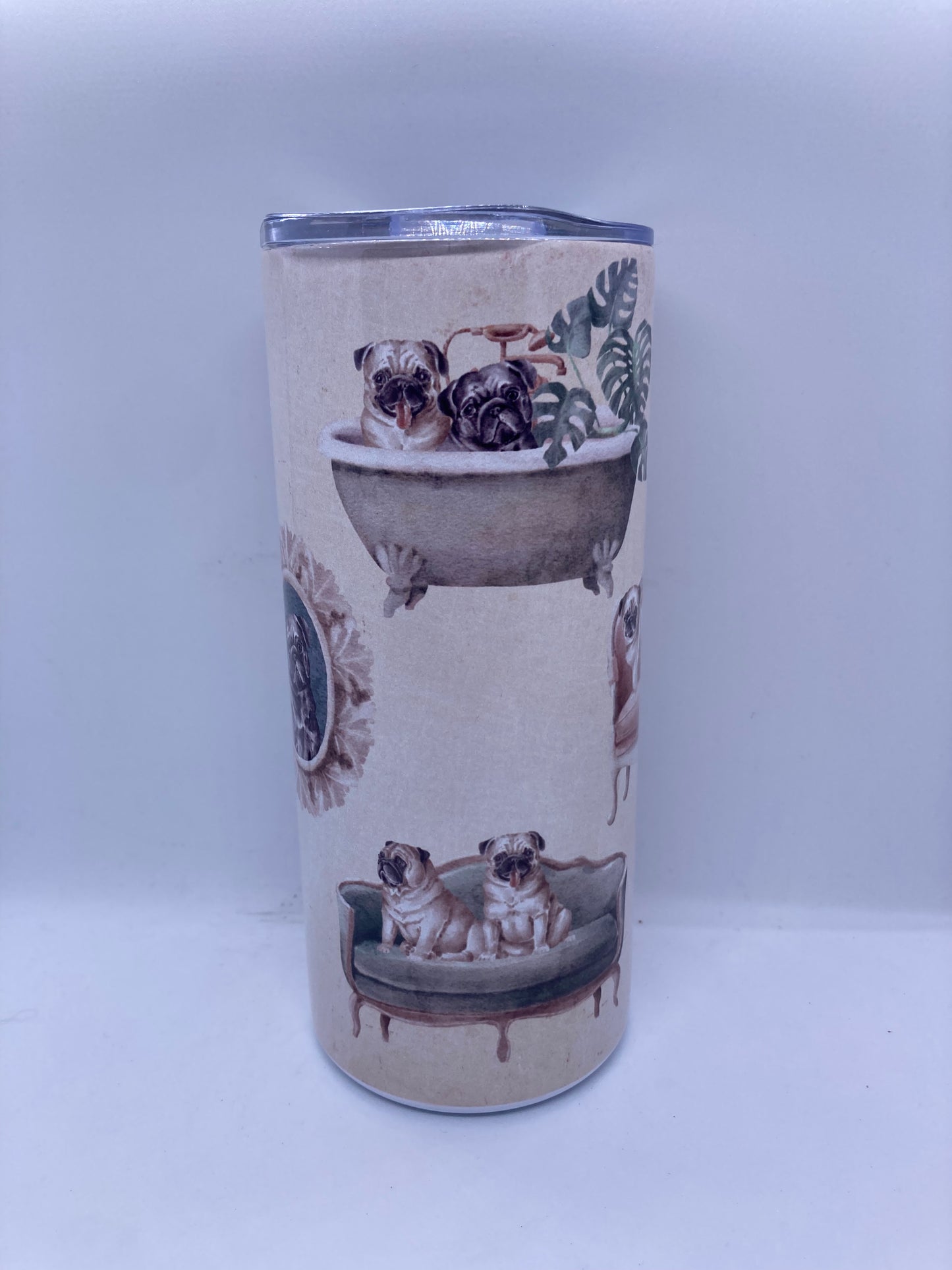 Pug Vintage Style Tumbler